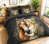 Girl with Horse Bedding Set
