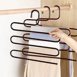 Space-Saving 5-Layer Pants Hanger