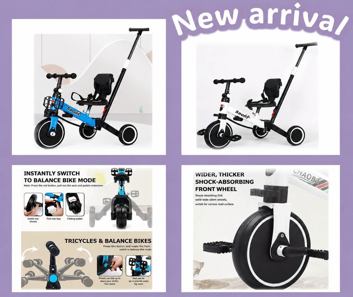 Kids Push Trikes