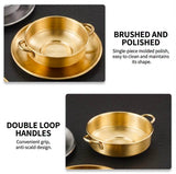 Gold Stainless-Steel Soup Bowl Set