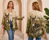 Donkey in Green Field Printed Shirt