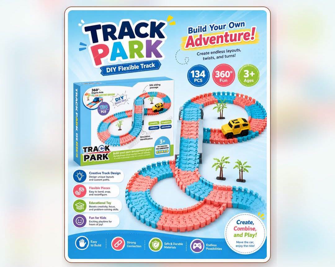 Track Park Blue & Pink