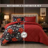 Reversible Comforter Set - 5 Piece