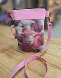 Fabric & Leather Cellphone Bag