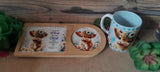 Personalised Coffee & Biscuits / Rusk Board