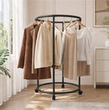 Round Multipurpose Clothing Rack