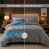 Reversible Comforter Set - 5 Piece