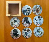 Dog Coasters - Set of 8