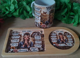 Personalised Coffee & Biscuits / Rusk Board