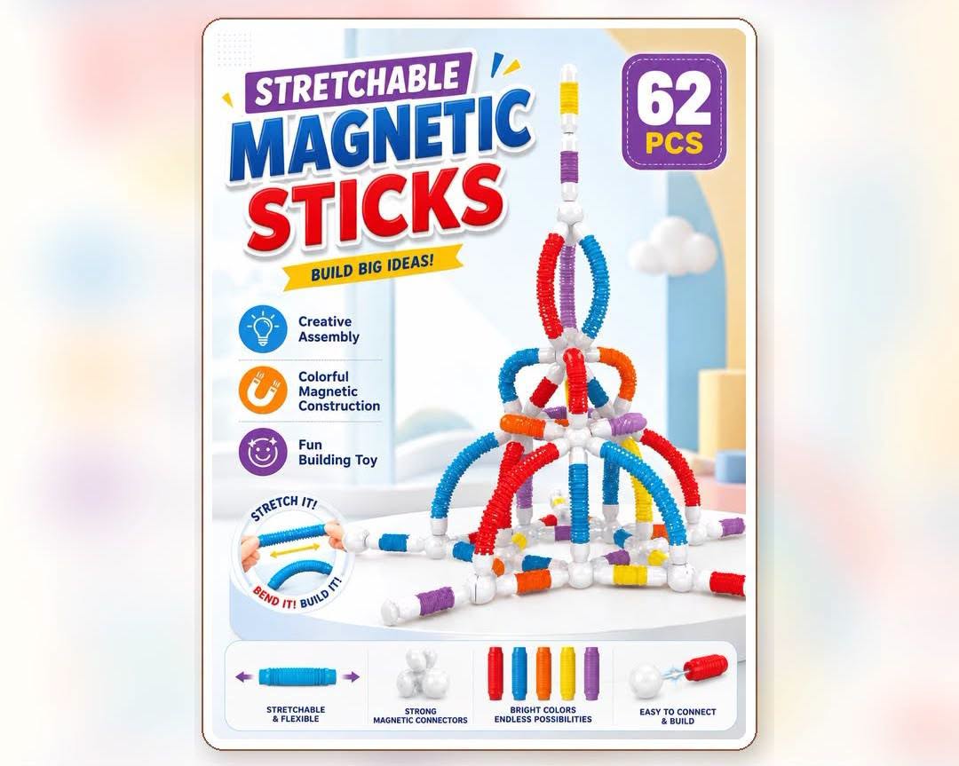 Magnetic Building Sticks