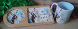 Personalised Coffee & Biscuits / Rusk Board