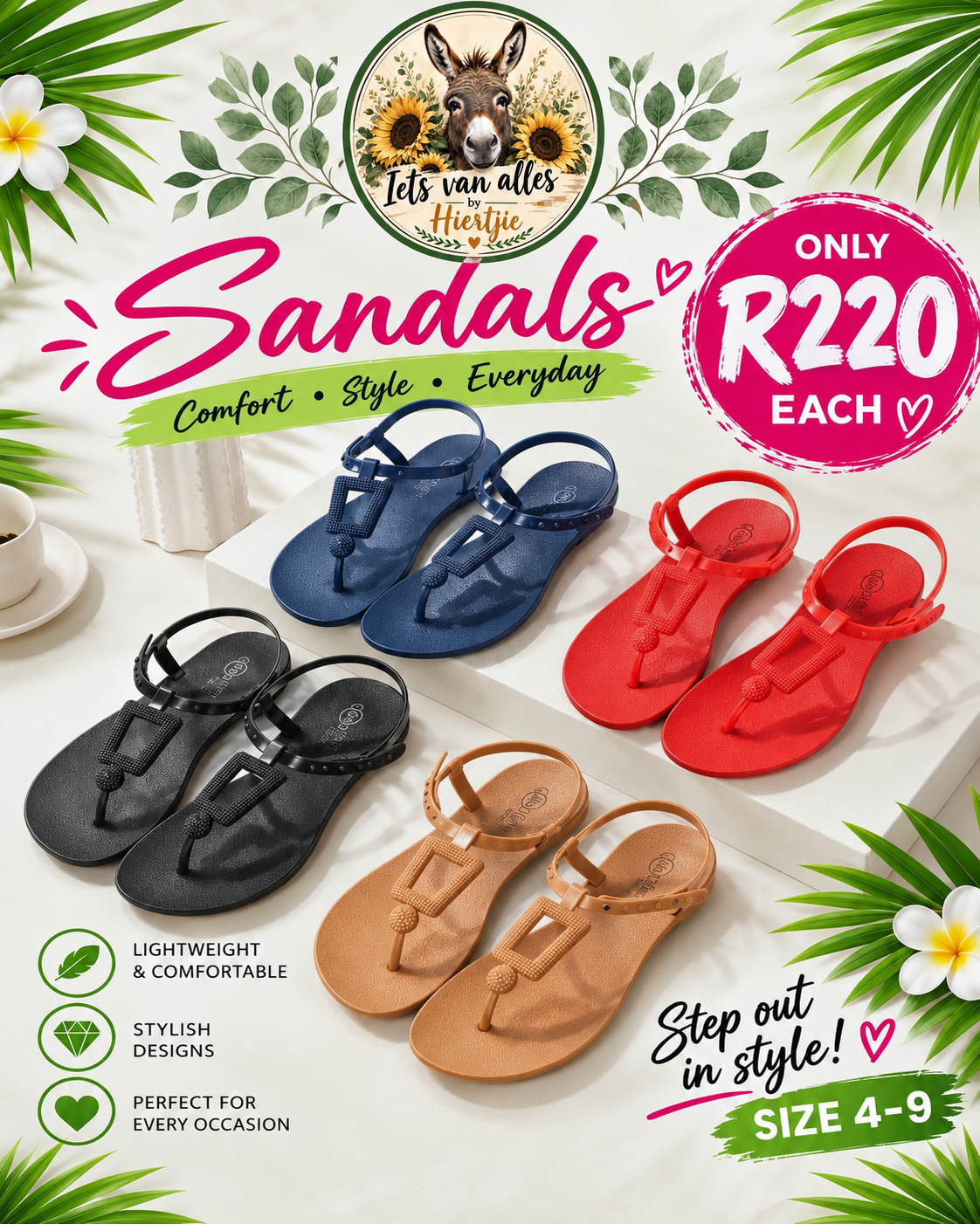 Buckle Detail Fashion Sandals