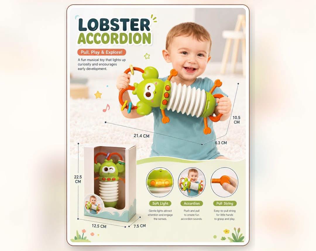 Lobster Accordion Toy