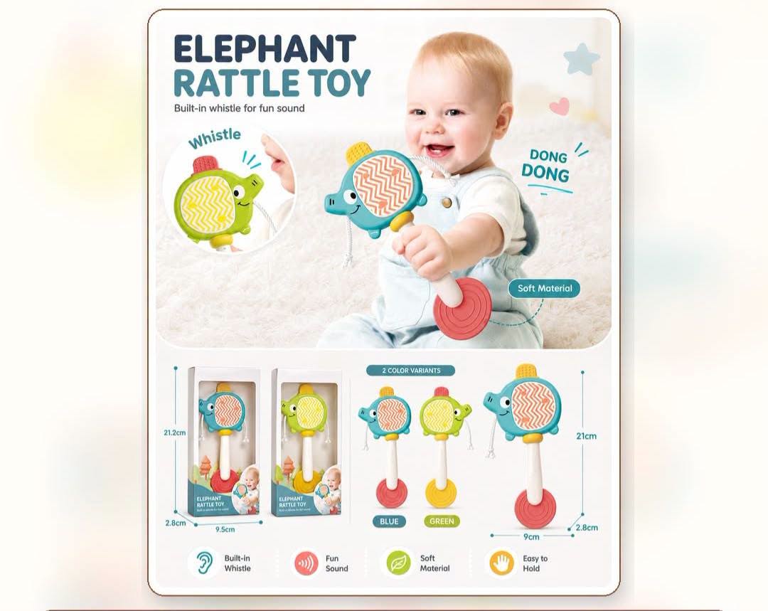 Elephant Toy Rattle