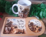 Personalised Coffee & Biscuits / Rusk Board