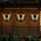 Solar Butterfly Light - Warm Yellow Glow