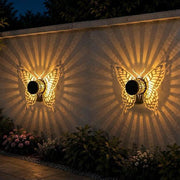 Solar Butterfly Light - Warm Yellow Glow