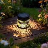 Solar Butterfly Light - Warm Yellow Glow