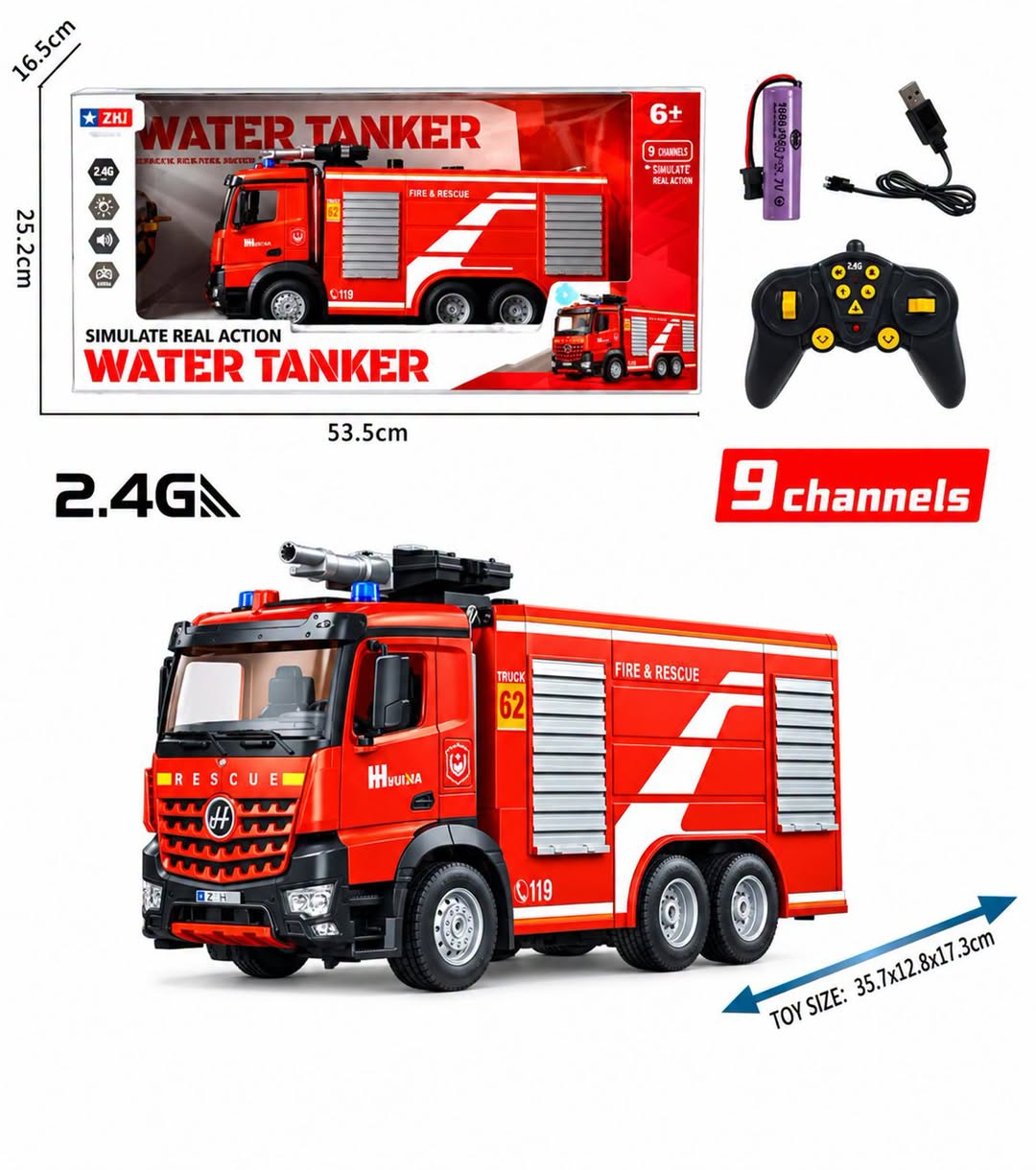 Simulate Real Action Water Tanker