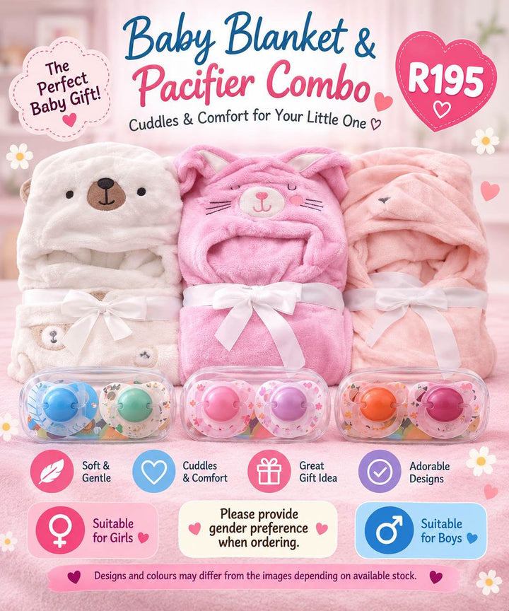 Baby Blanket & Pacifier Combo