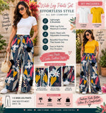 Effortless Style 3-Piece Wide Leg Pants Set