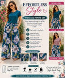 Effortless Style 3-Piece Wide Leg Pants Set