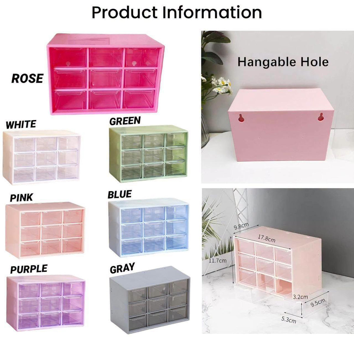 Desktop Drawer Organiser – 9 Slot