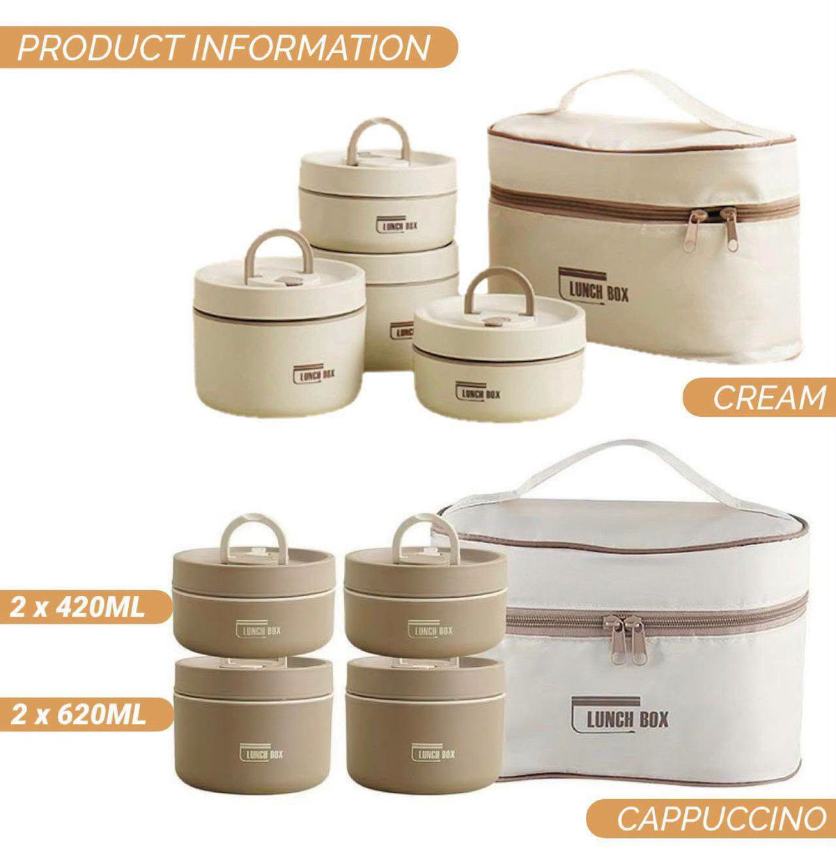 Double-Insulated 4pc Lunch Box Set