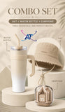 Water Bottle, Bluetooth Earphones And Hat Combo