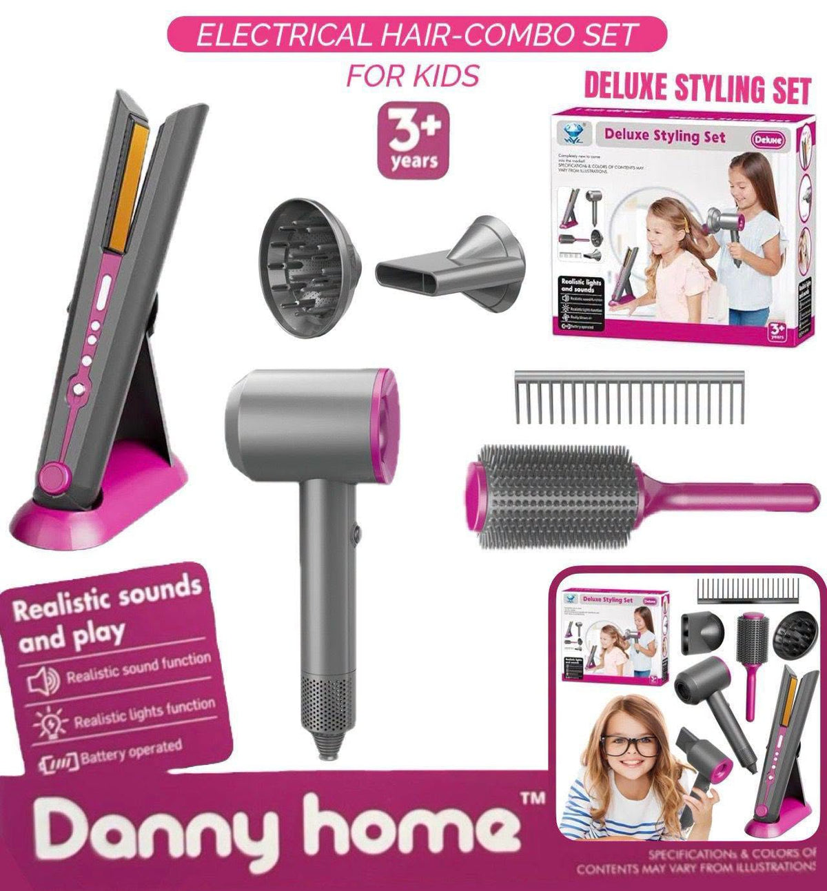 Kiddies Hair Styling Play Set
