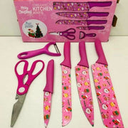 6PC Christmas Knife Set