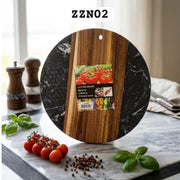 Marble & Acacia Wood Cutting Board