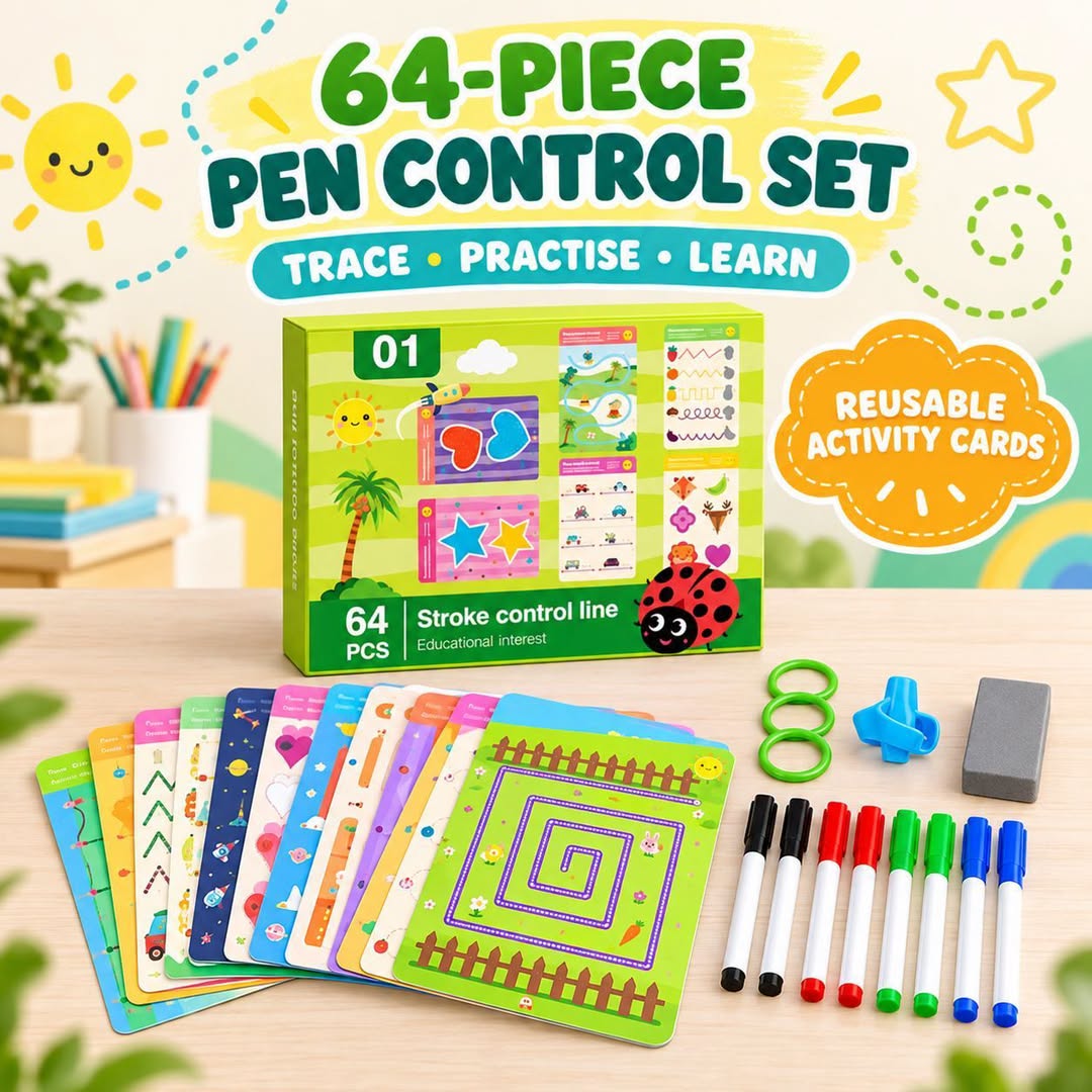 Multifunctional 64pc Pen Control Set
