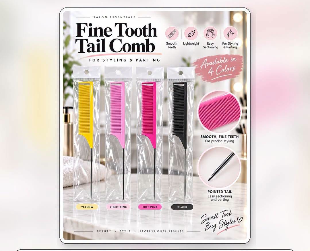 Fine Tooth Tail Comb