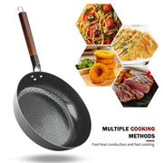 28cm Hammer Pattern Deep Frying Pan