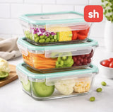 SH 6 Piece Glass Oven Container Set