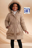 Girls’ SMY Jacket With Fluffy Hood