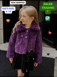 Kids’ KT Fluffy Button-Up Winter Jacket