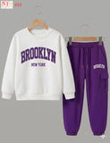 Kids Brooklyn New York Two-Piece Tracksuit Set