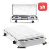 SH Two-Burner Gas Stove With Lid
