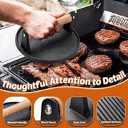 Cast-Iron Round Grill Press