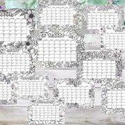 2027 Self-Colouring Desk Calendar