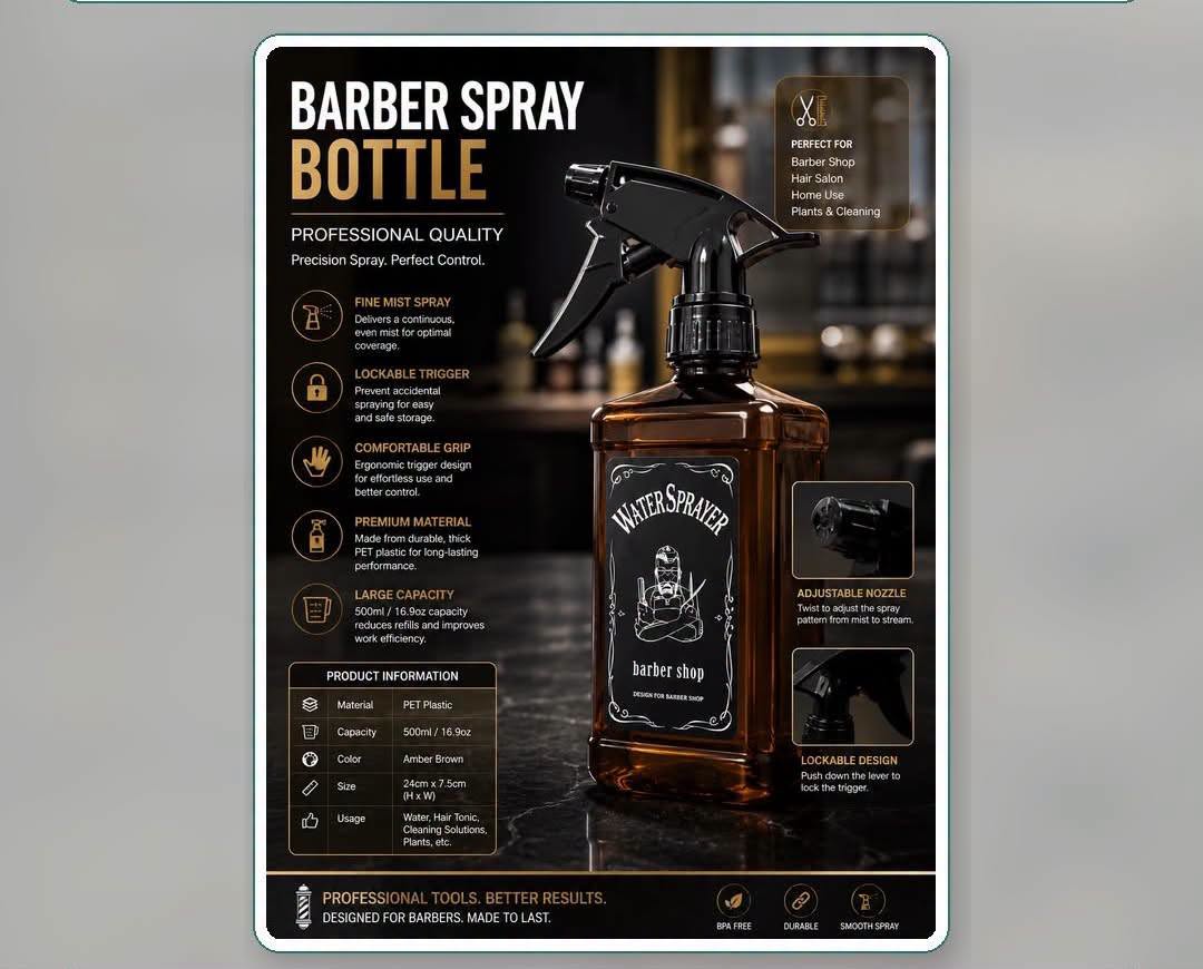 Barber Spray Bottle
