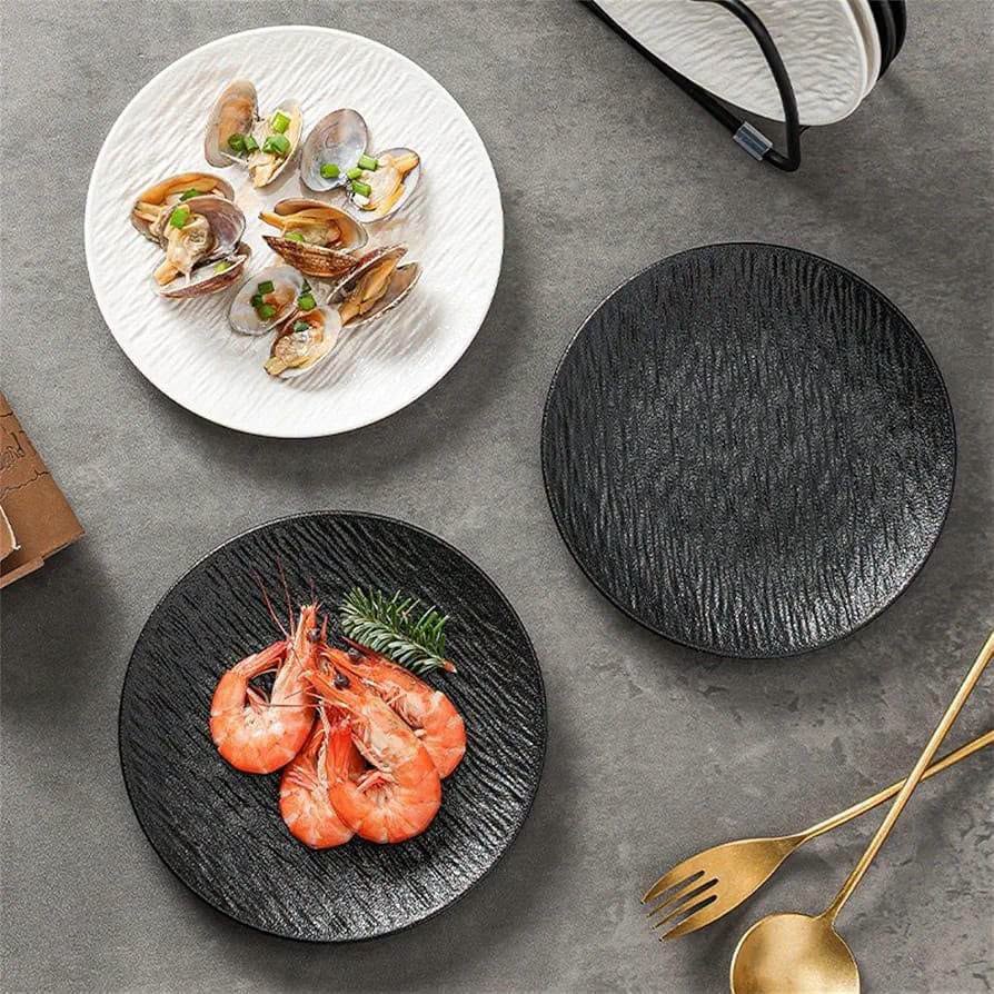 Textured Ceramic Side Plate Set of 2