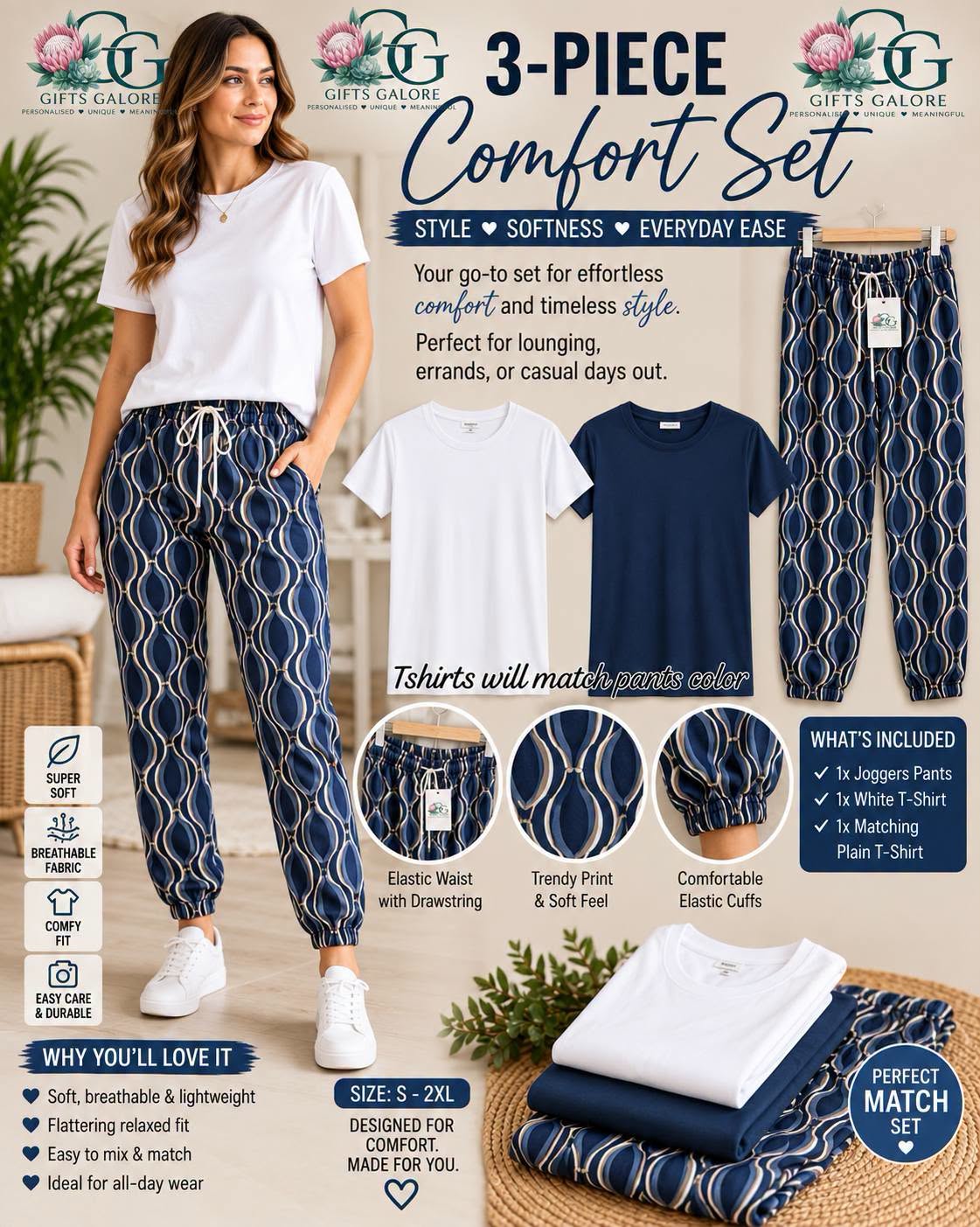 3-Piece Comfy Clothing Set