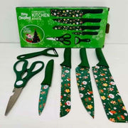 6PC Christmas Knife Set