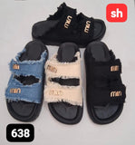 Ladies’ SH MINMIN Denim-Effect Sandals