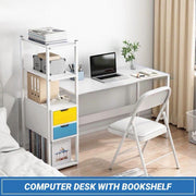 Computer Desk With Bookshelf