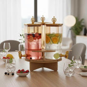 Rotatable 3-Tank Juice Dispenser