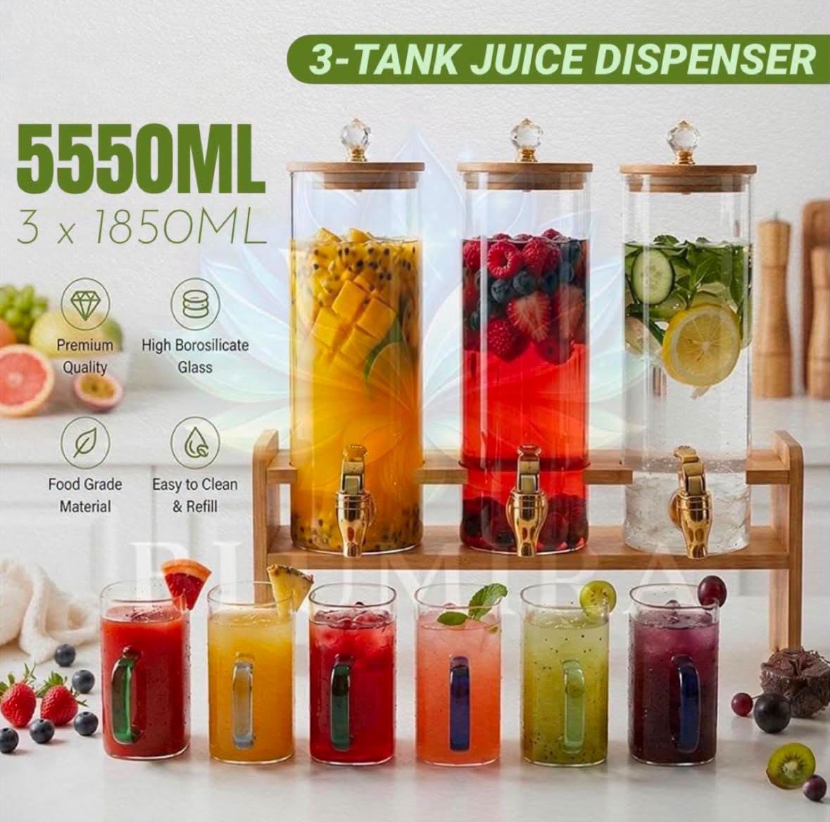 Three-Tank Juice Dispenser